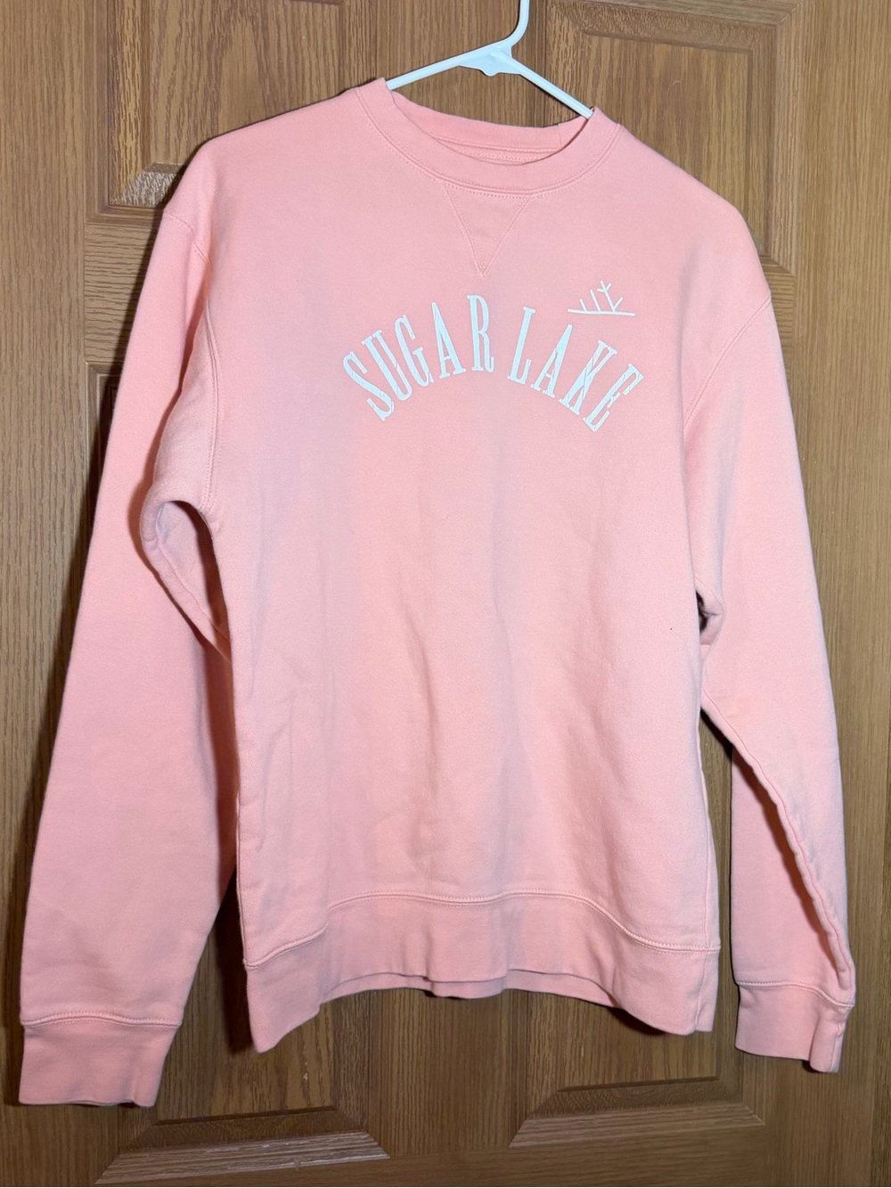Gear For Sports Peach Crewneck Sweater with Sugar Lake Logo